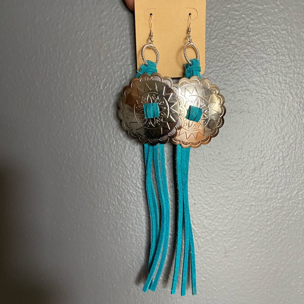 Concho earrings